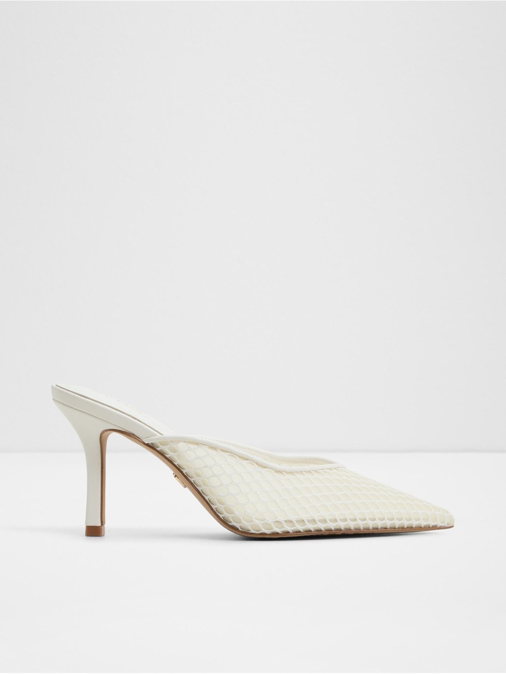 BRAND NEW ALDO Elegant Cream Pointed-Toe Heeled Mule